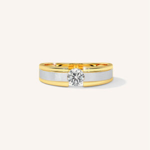 Handmade Sterling Silver 18ct Gold Bangle